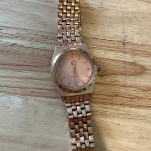 Charming Charlie rose gold watch